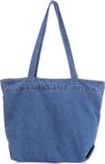 Adornia Large Denim Tote Bag