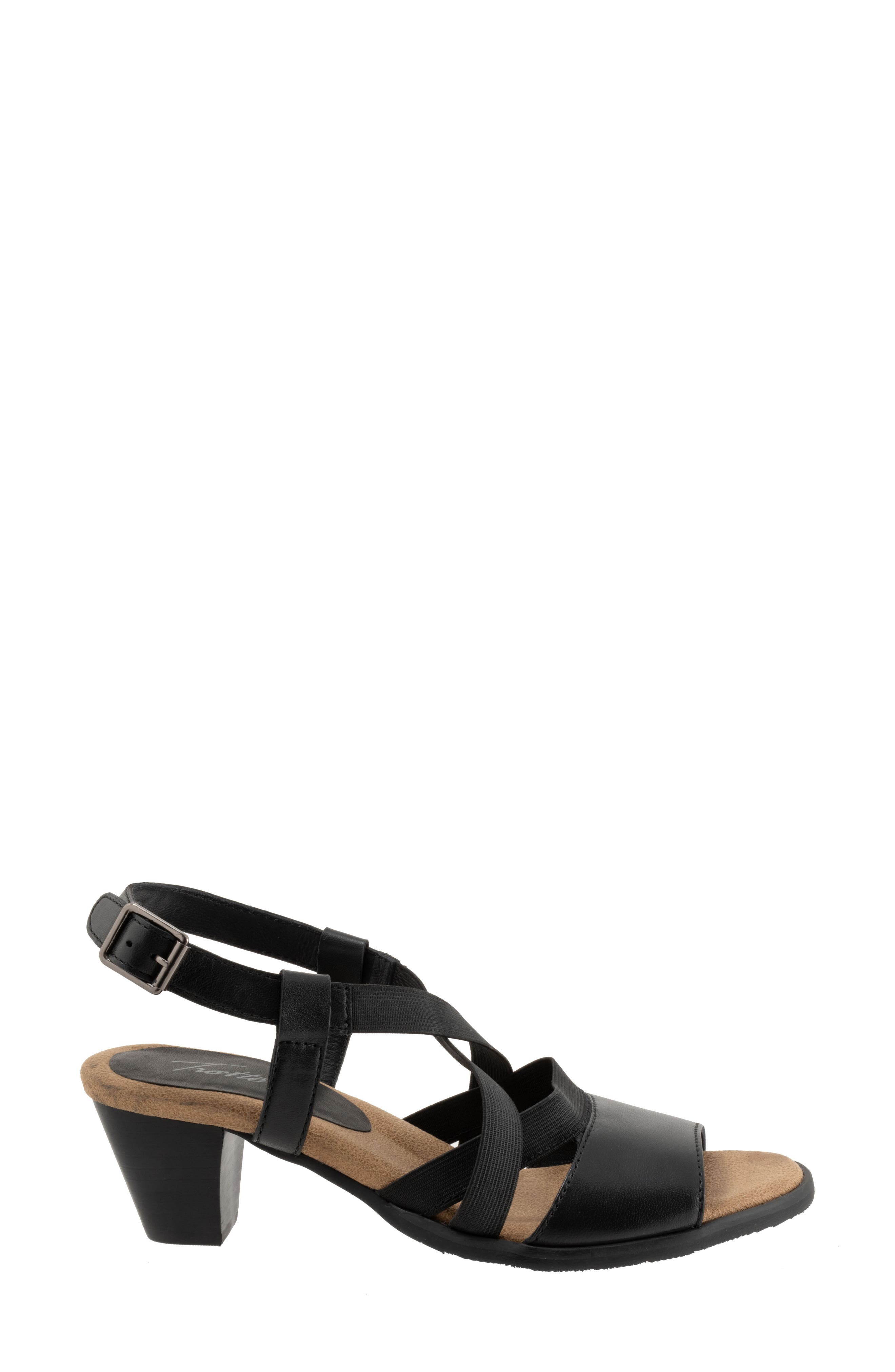 Trotters Meadow Ankle Strap Sandal, Alternate, color, Black
