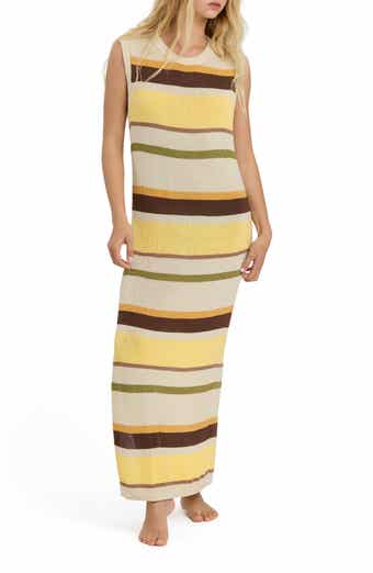 Those Days Stripe Rib Knit Maxi Dress