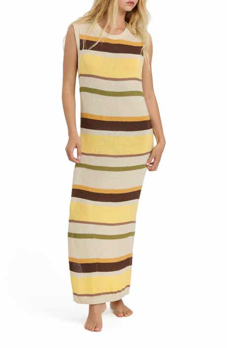 Those Days Stripe Rib Knit Maxi Dress