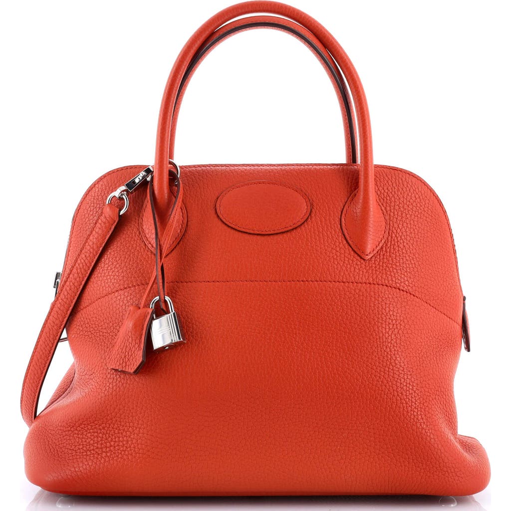 Pre-owned Hermes Hermes Bolide Bag Clemence 31 In Brown