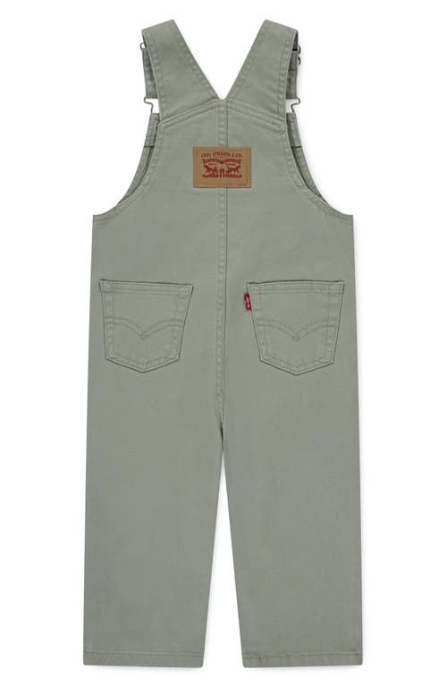 Shop Levi's Cotton Stretch Twill Overalls In Seagrass