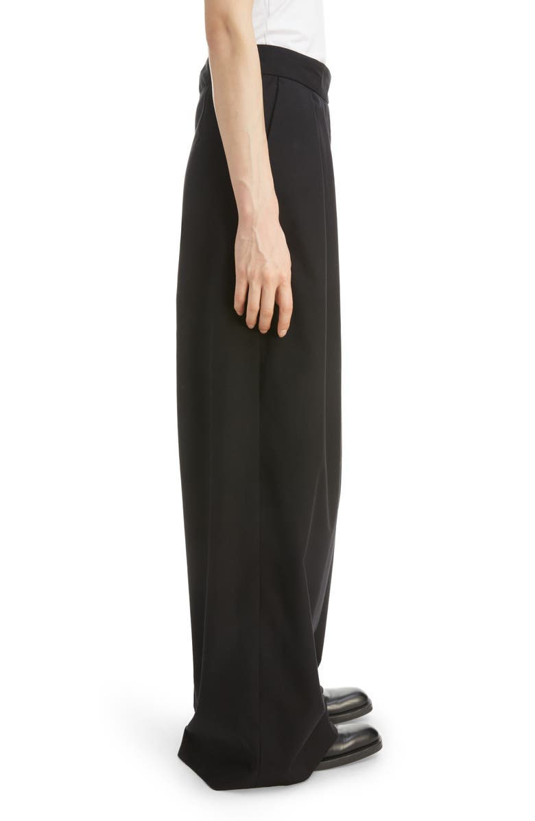 Dries Van Noten Podium Pleated Wide Leg Cotton Pants, Alternate, color,