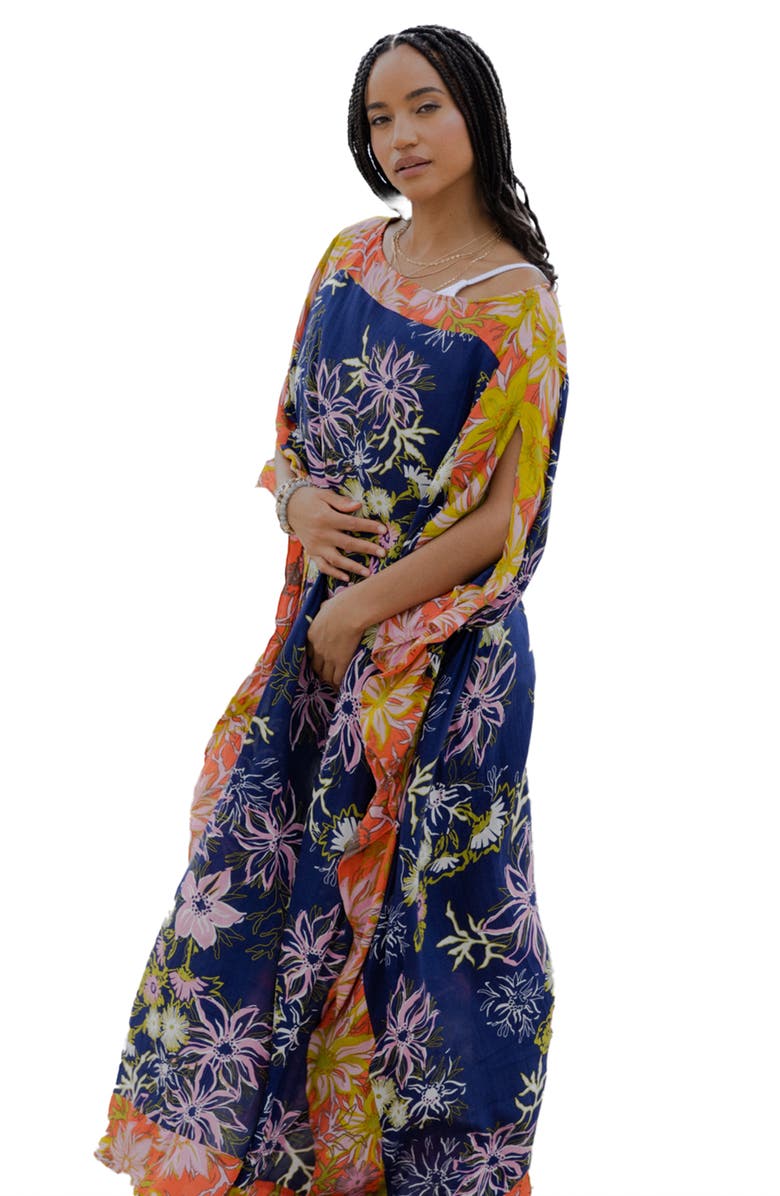 SAACHI Floral Kaftan, Alternate, color,