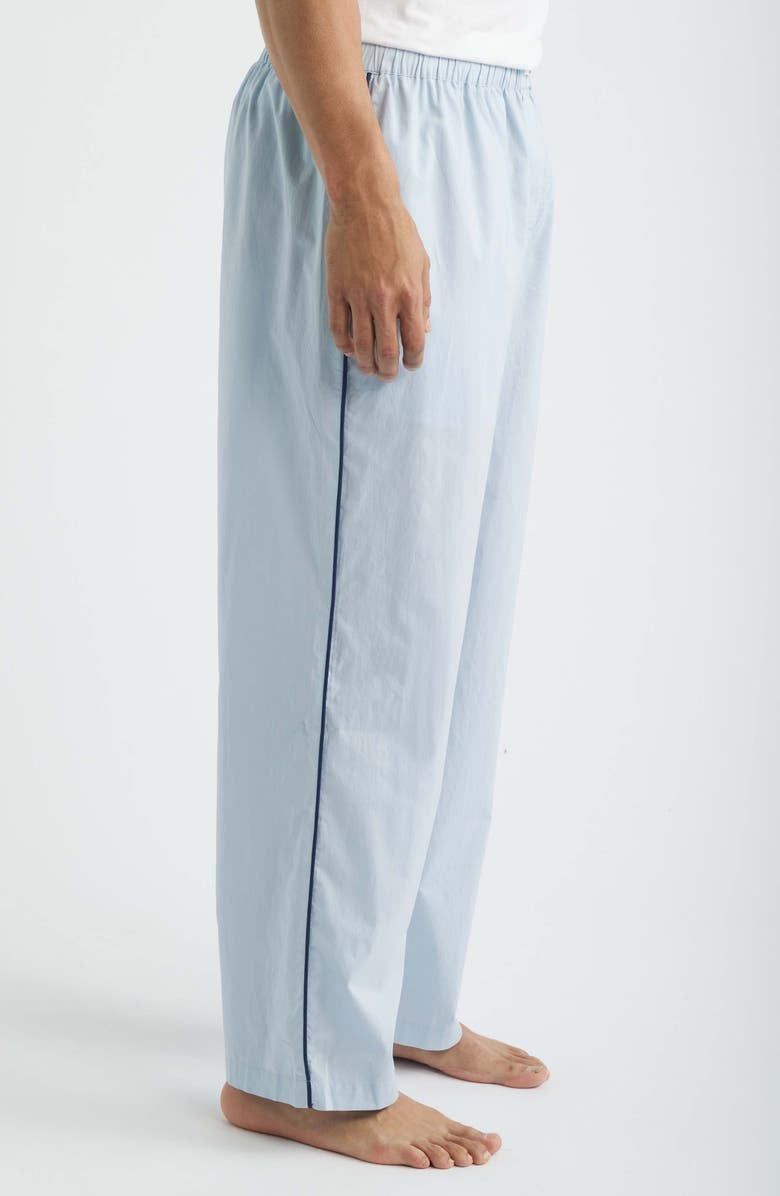 Lunya Piped Airy Cotton Pajama Pants, Alternate, color,