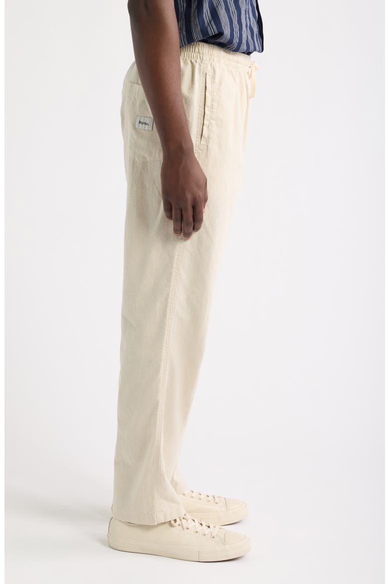 Linen Jam Pants, Alternate, color, BONE