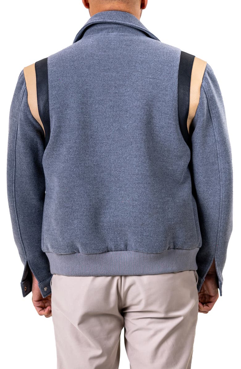 Maceoo Ascension Mixed Media Jacket, Alternate, color, Grey