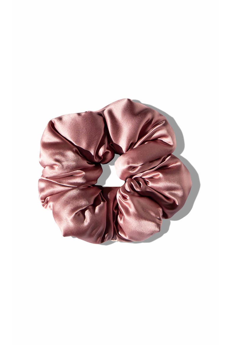 Silk Padded Scrunchie, Main, color, Damask Rose