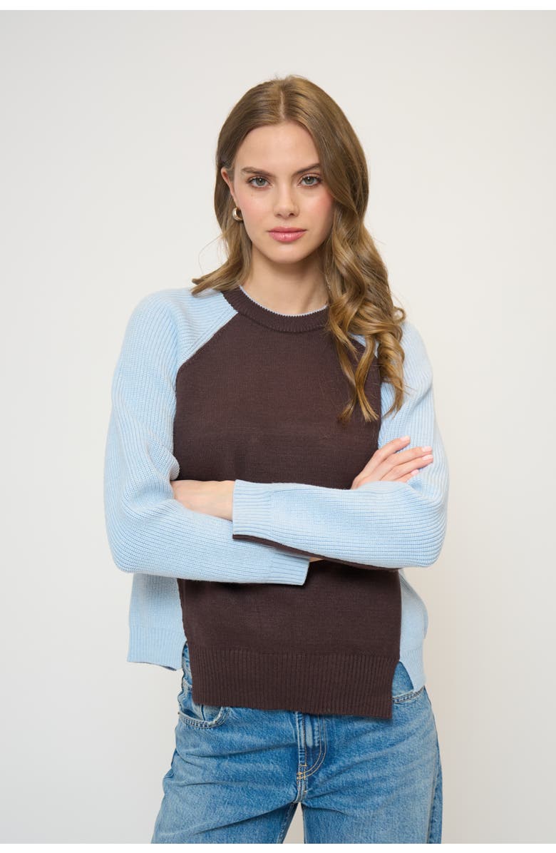Central Park West Parker Color Blocked Pullover, Main, color, Multi