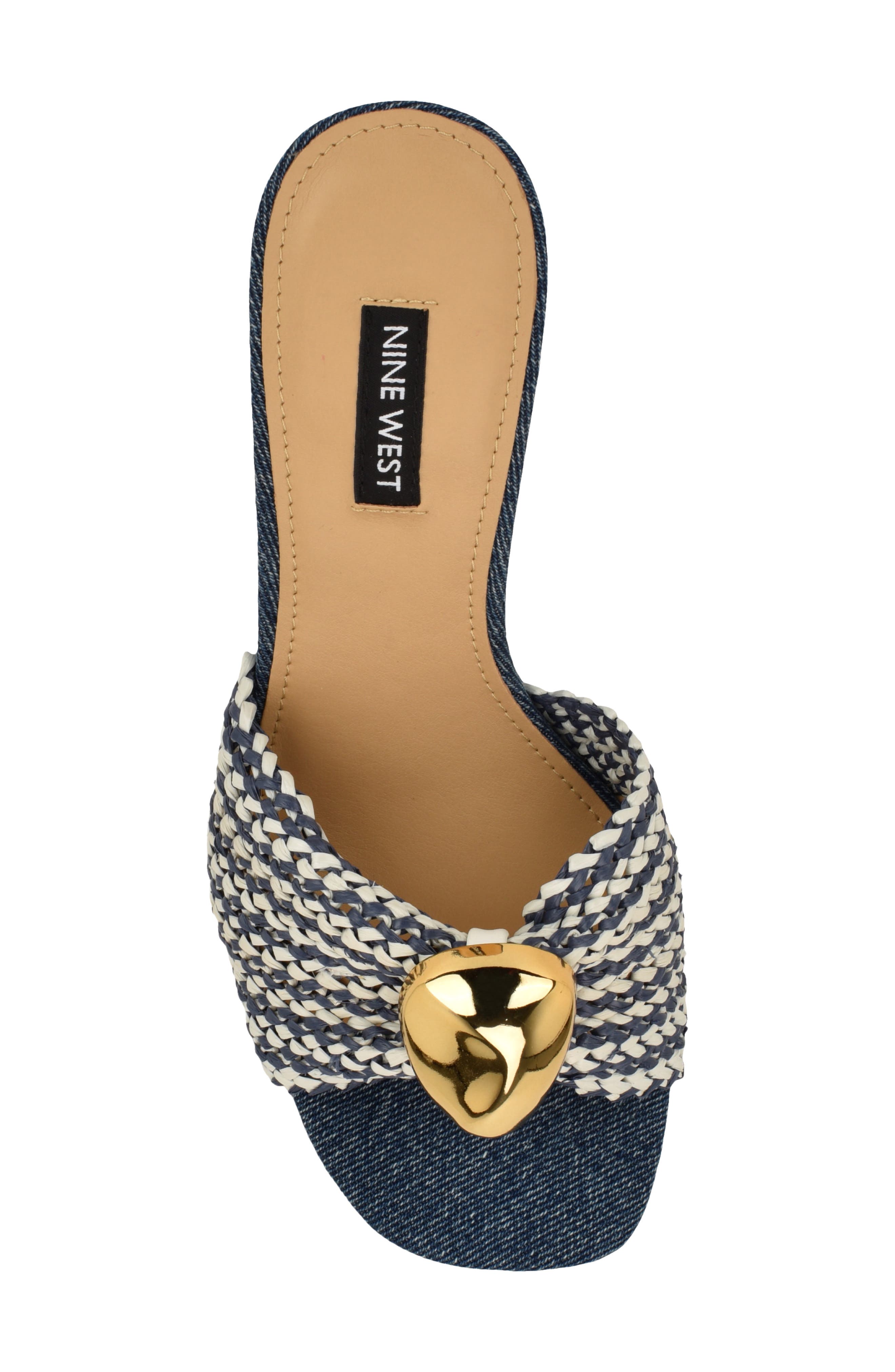 Nine West Nessla Wedge Sandal, Alternate, color, Medium Blue