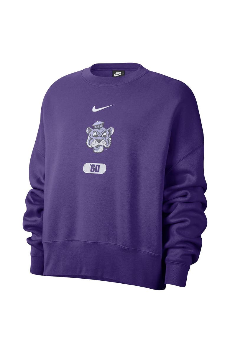 Nike Women's Nike Purple LSU Tigers Vault Every Day Fleece Pullover Sweatshirt, Alternate, color,