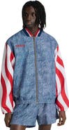 adidas Men's adidas Blue USA 1994 Denim Graphic Full-Zip Track Jacket