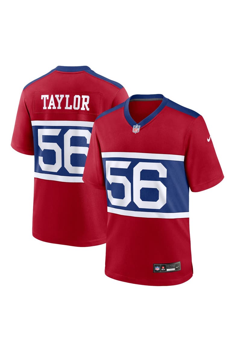 Men's Nike Lawrence Taylor Century Red New York Giants Alternate Retired Player Game Jersey, Alternate, color, Red