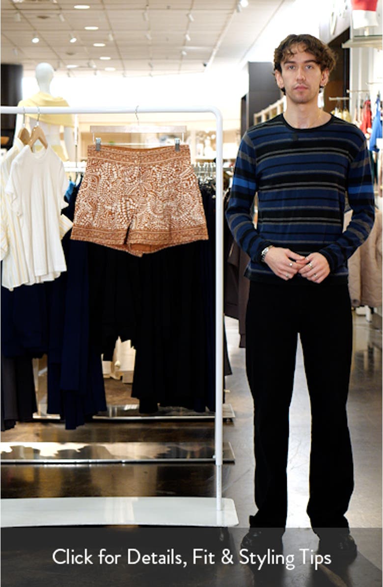 Quinn Abstract Print Cotton Short, sales video thumbnail