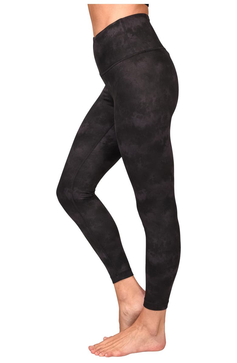 90 DEGREE BY REFLEX Lux Printed High Waist Ankle Leggings, Alternate, color, 