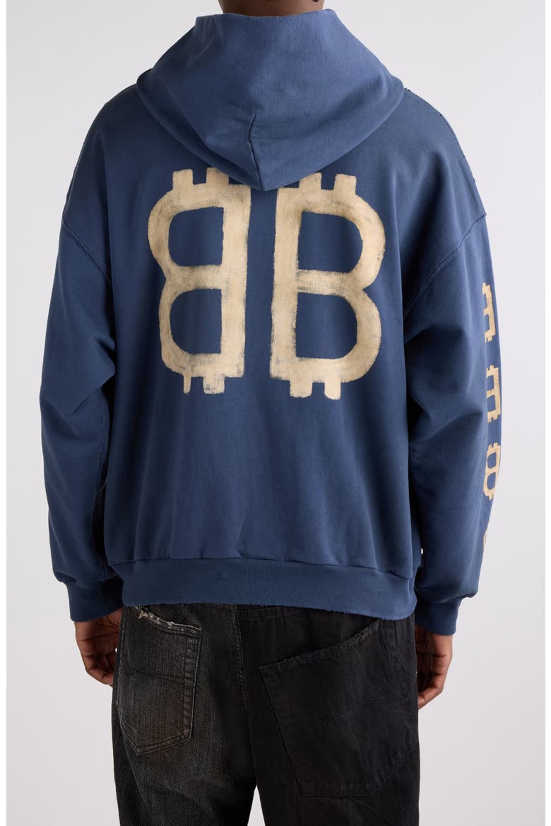 Crypto Monogram Cotton Graphic Hoodie, Alternate, color, 4108 WASHED BLUE