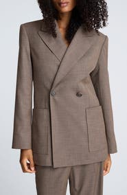 Kenneth Cole Double Breasted Contour Jacket