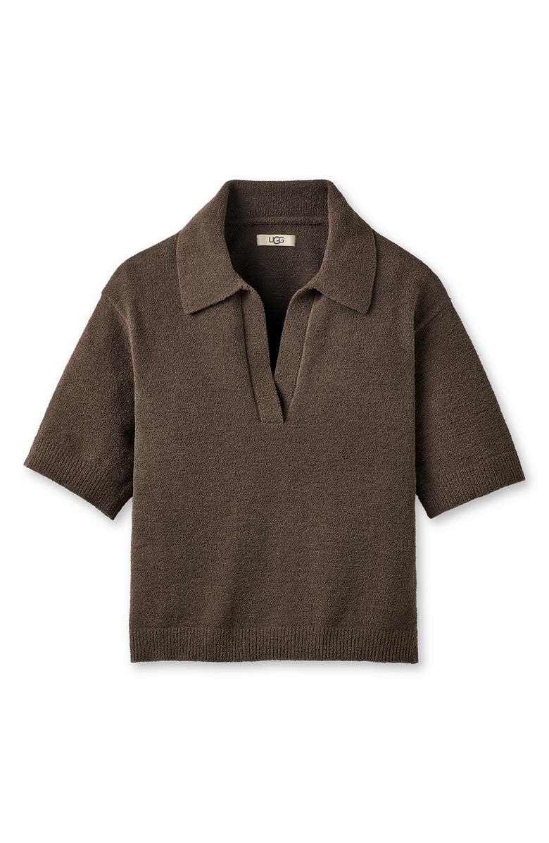 UGG<sup>®</sup> Keslyn Johnny Collar Knit Polo, Alternate, color, Dense Smoke