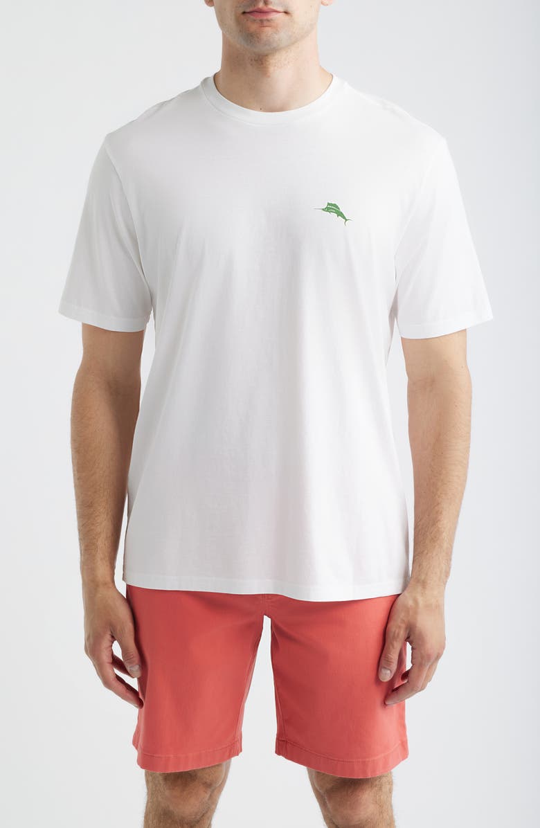 Tommy Bahama Wedge & Wave Cotton Graphic T-Shirt, Main, color, White