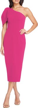 Dress the Population Tiffany One-Shoulder Midi Dress