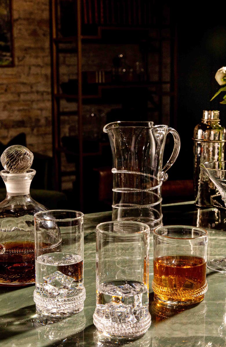 Juliska Amalia Tall Glass Pitcher, Alternate, color, Clear