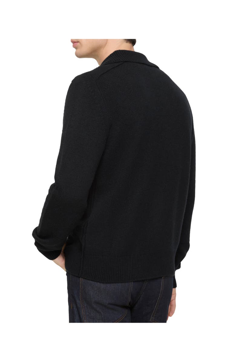 Burberry Cashmere Cardigan, Alternate, color, Black