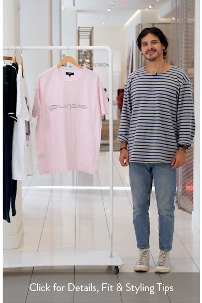 Inside Out Texture Cotton Jersey Graphic T-Shirt video