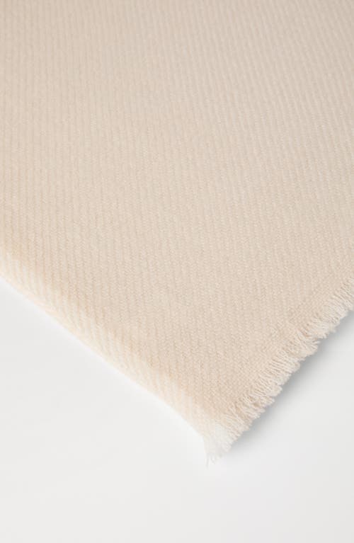 Brunello Cucinelli Cashmere Diagonal Scarf In Buff