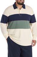Nautica Big & Tall Colorblocked Polo Shirt