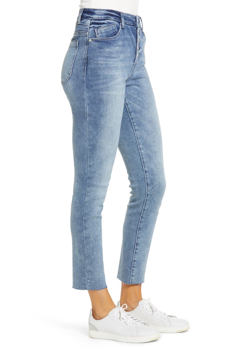 Ab-Solution High Waist Crop Skinny Jeans (Nordstrom Exclusive), Alternate, color, LIGHT BLUE