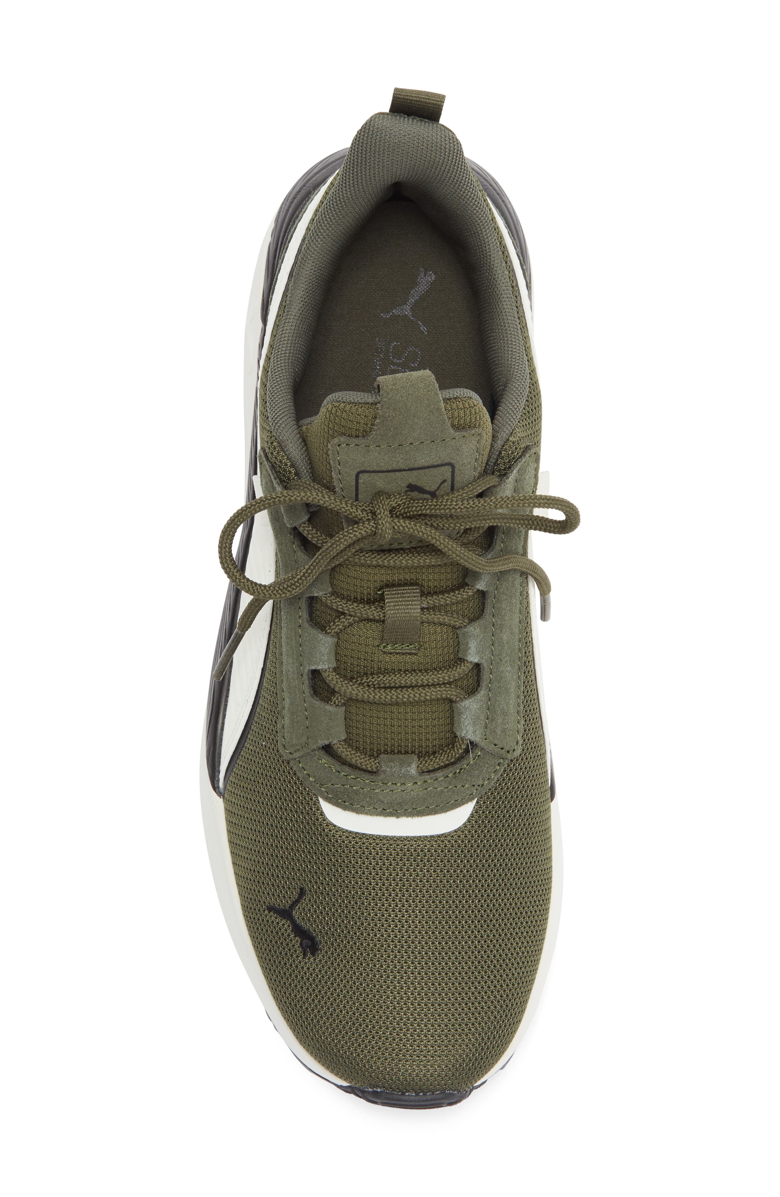 PUMA Pacer 23 Street Sneaker, Alternate, color, Green Moss/ Warm White/ Black