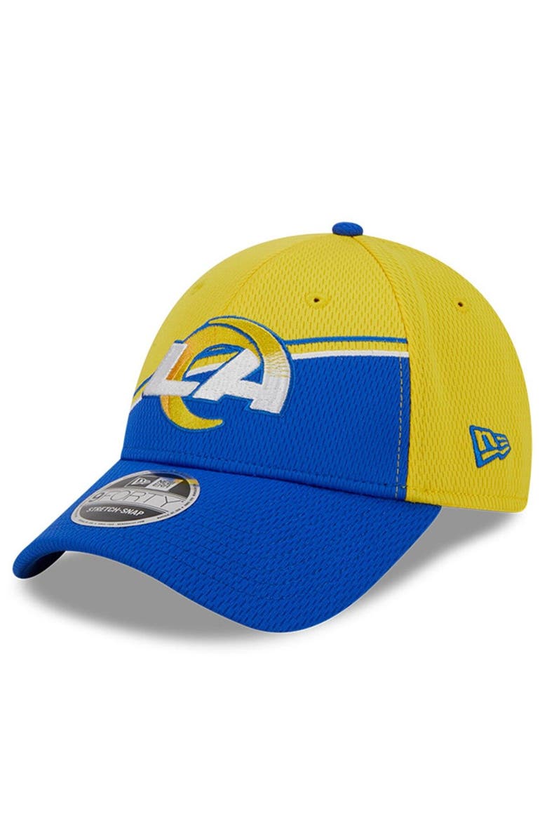 New Era Men's New Era Gold/Royal Los Angeles Rams 2023 Sideline 9FORTY Adjustable Hat, Alternate, color, Gold