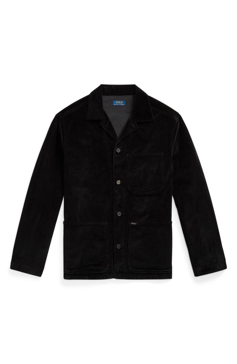 Polo Ralph Lauren Corduroy Utility Overshirt, Alternate, color, Polo Black