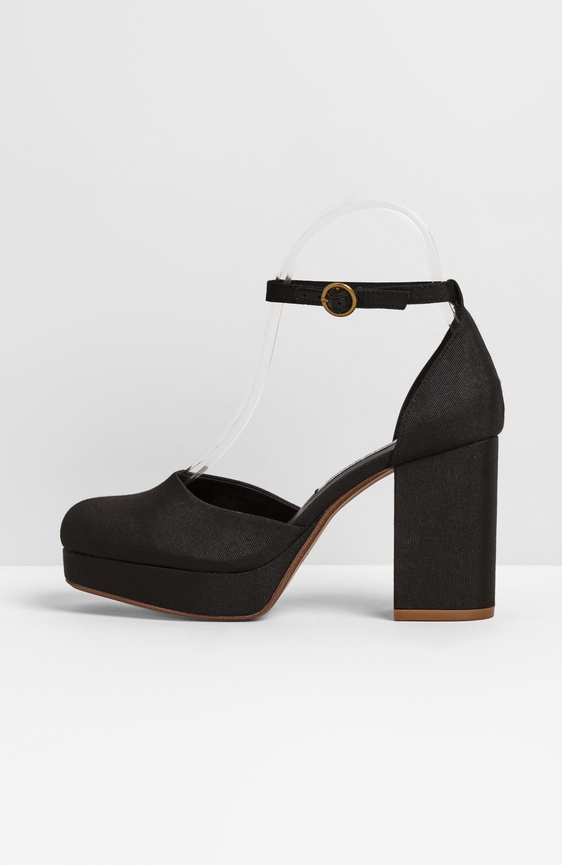 Libby Ankle Strap Platform Pump, Alternate, color, Black