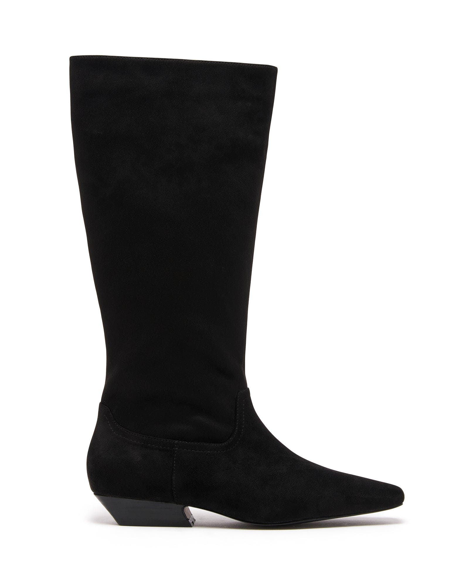 Therapy Australia Xavier Tall Boots, Alternate, color, Black Faux Suede