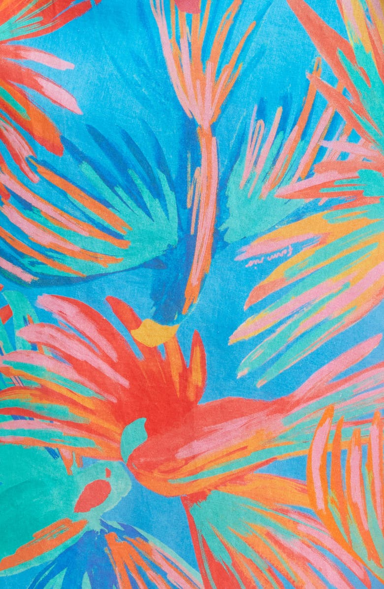 FARM Rio Painted Birds Cotton Cover-Up Dress, Alternate, color, 