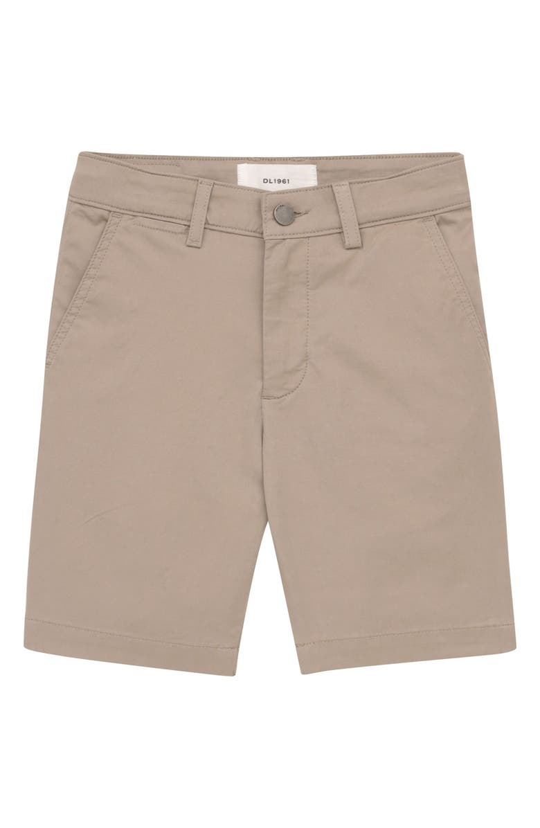 DL1961 Kids' Jacob Stretch Cotton Shorts, Main, color, Sandstone