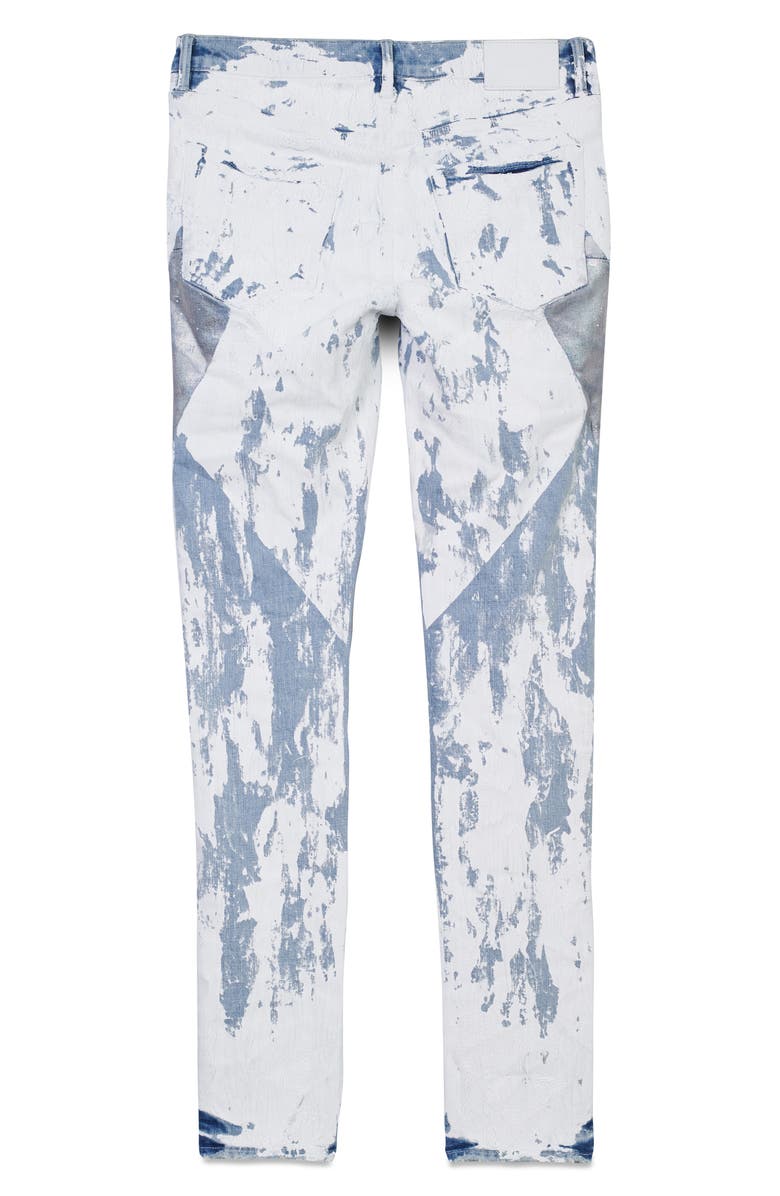 PURPLE BRAND Coated Stretch Skinny Jeans, Alternate, color, 