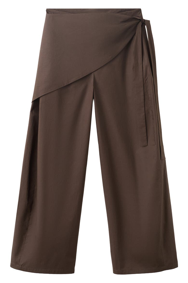 Belted Wide Leg Pants, Main, color, CHOCOLATE