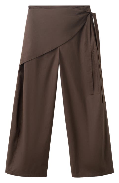 Belted Wide Leg Pants