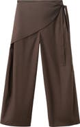 MANGO Belted Wide Leg Pants