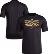 adidas Men's adidas Black Washington Huskies Strategy Pre-Game T-Shirt