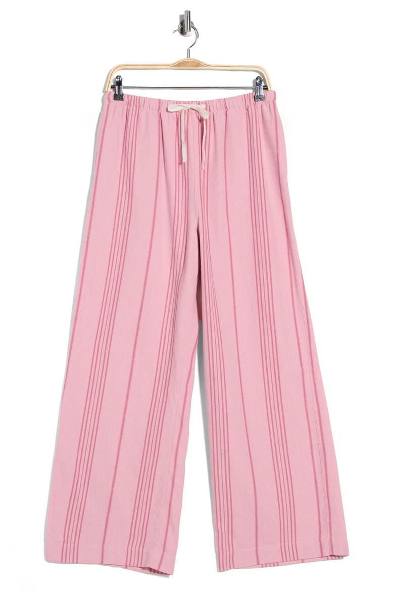 Twill Sleep Pants, Alternate, color, PINK- BURG DANIELLE STRIPE