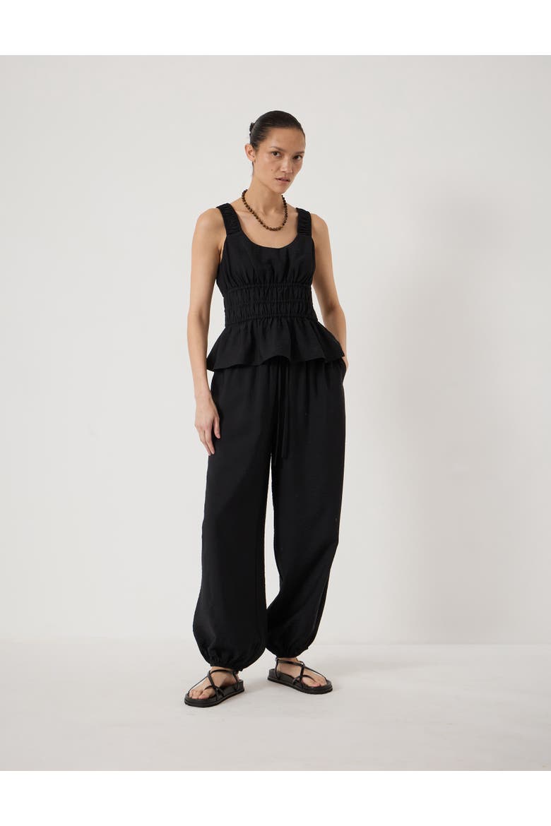 Amaris Airflow Bubble Hem Trousers, Alternate, color, Black