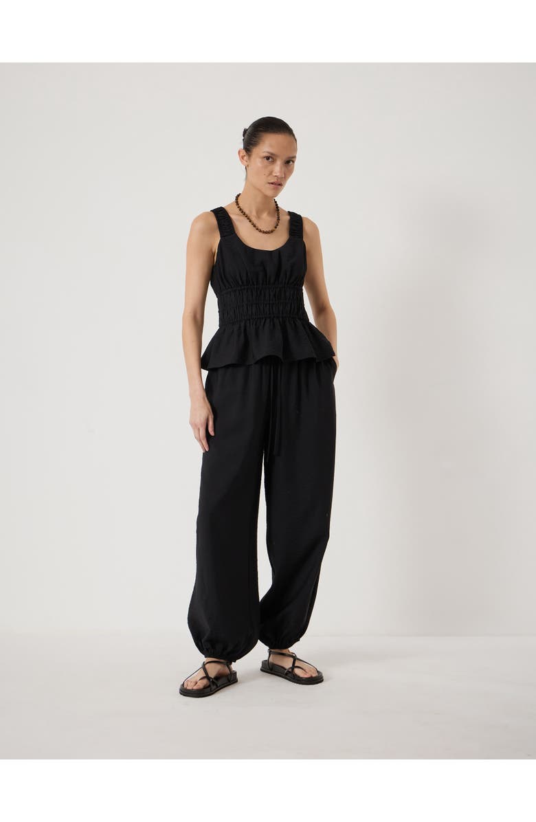 Hush Amaris Airflow Bubble Hem Trousers, Alternate, color, Black