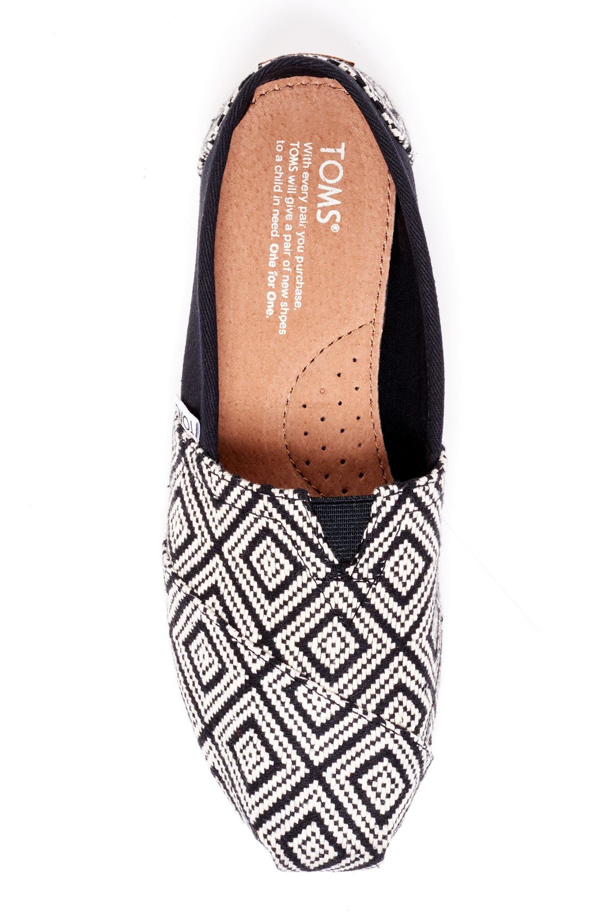 TOMS 'Classic - Whisper Diamond' Woven Slip-On, Alternate, color, 