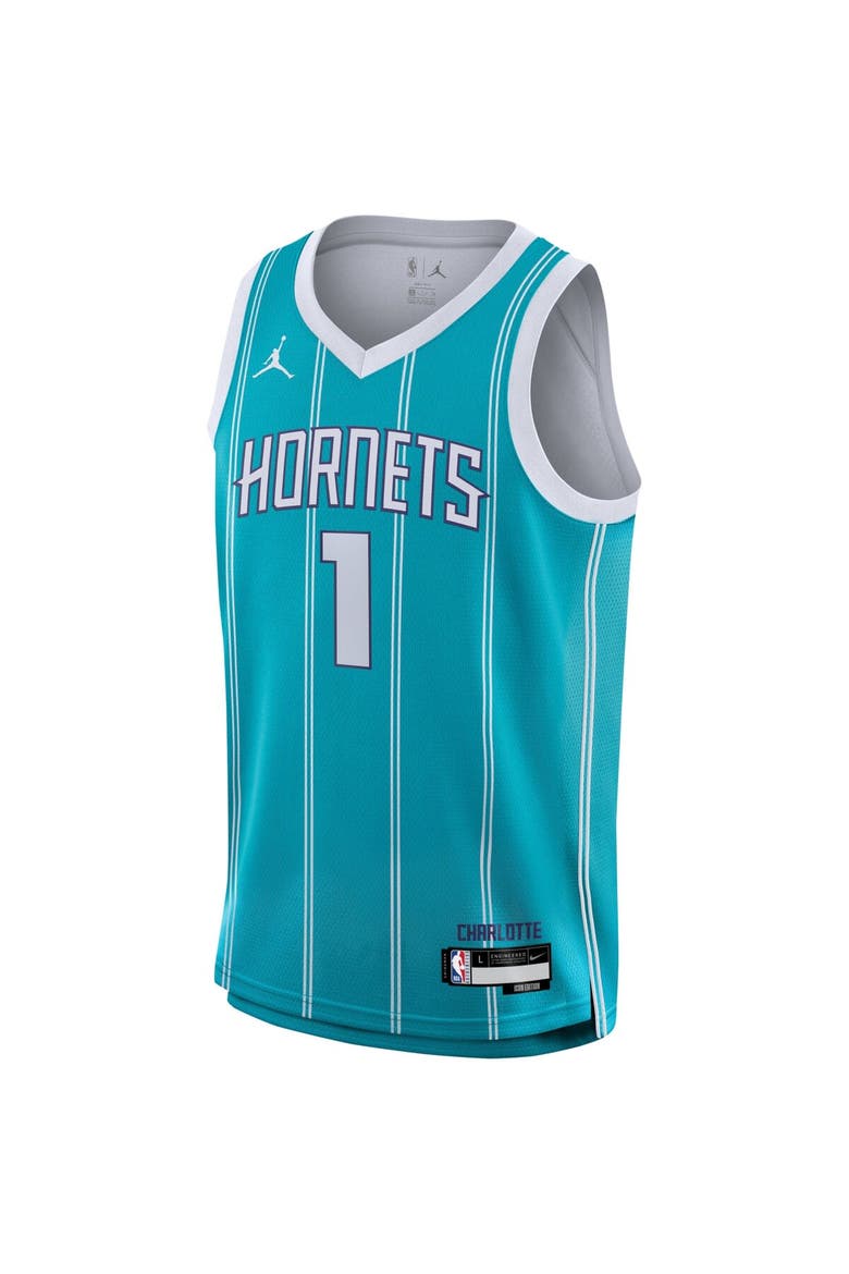 Youth Nike LaMelo Ball Teal Charlotte Hornets Swingman Jersey - Icon Edition, Alternate, color, Teal