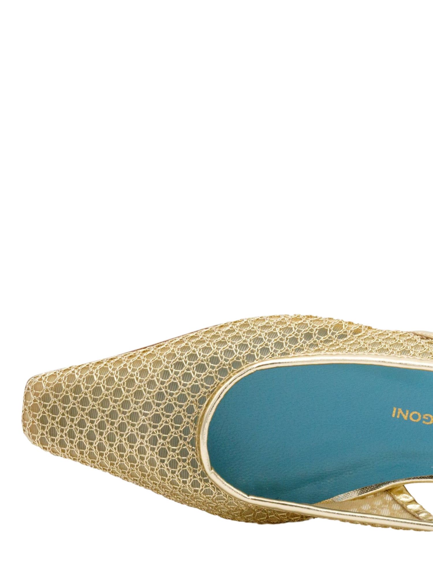 Valentina Rangoni Giulia Sling Back Flat, Alternate, color, Gold