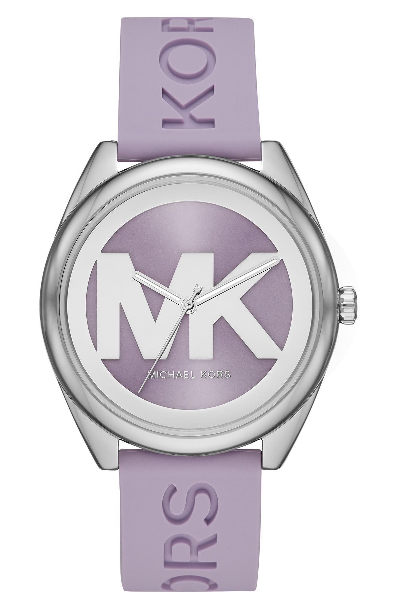 Michael Kors Women's Janelle Silicone Strap Watch, 42mm
