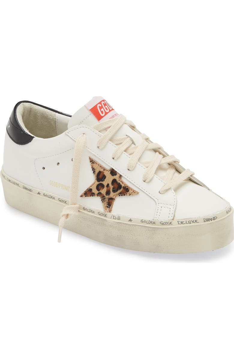 Golden Goose Hi Star Platform Sneaker, Main, color, White/ Leopard